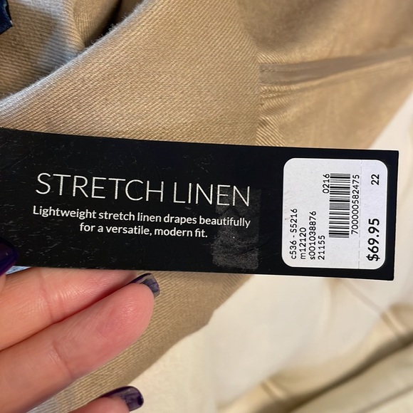 NWT LANE BRYANT Lightweight drape jacket / open cardigan STRETCH LINEN size 22 - Picture 8 of 13